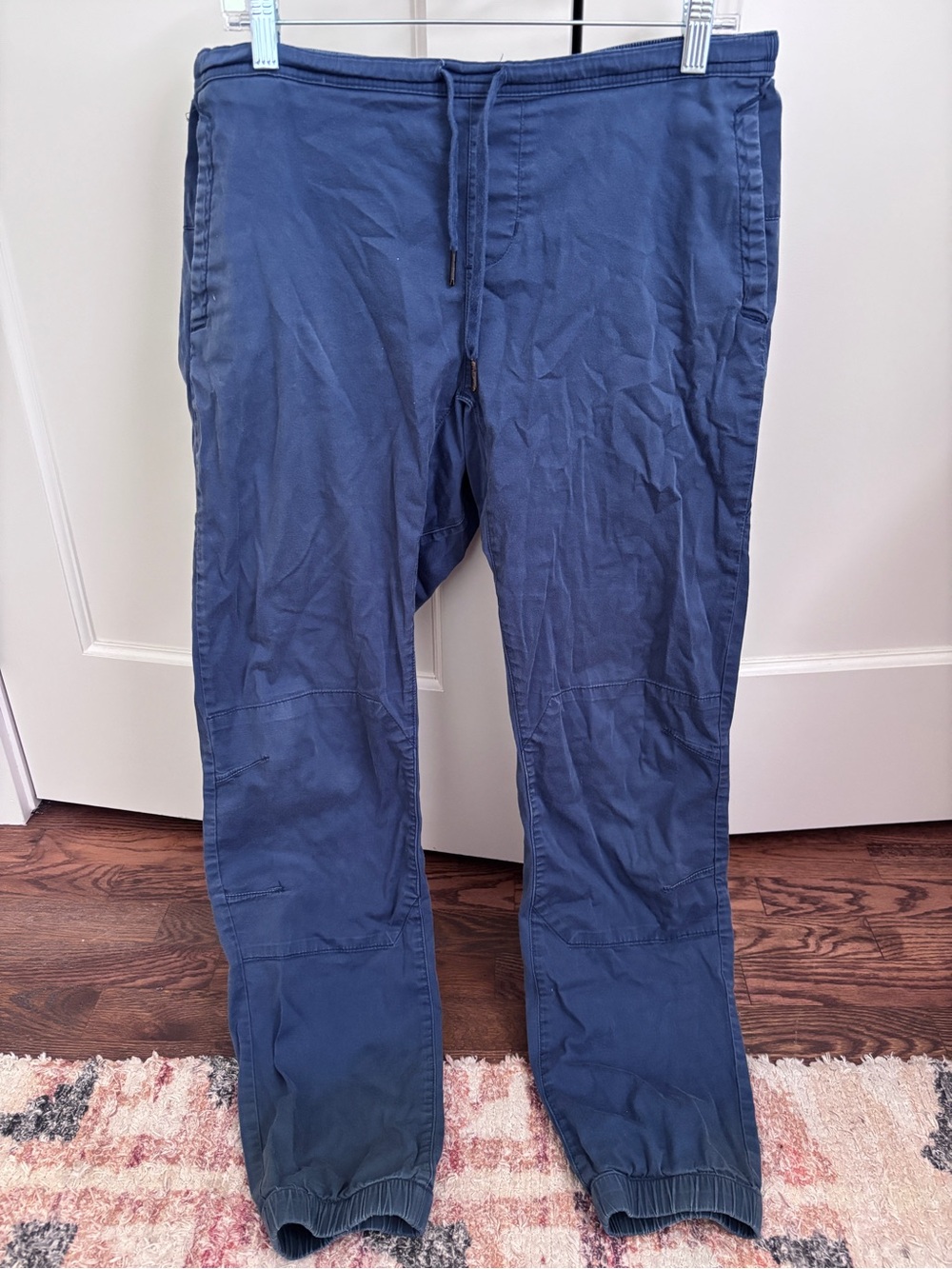Black Diamond Navy Drawstring Jogger Pants